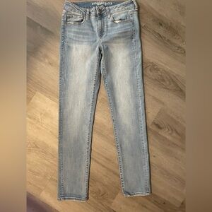 American Eagle Outfitters Light Blue Super Stretch skinny Jeans